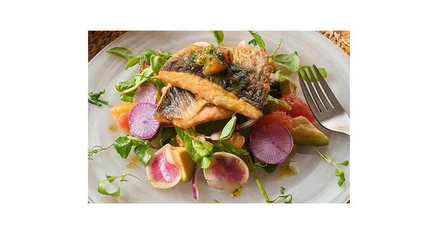Recipes: Tuscan Branzino with Orange Salsa Verde and Citrus-Avocado Salad