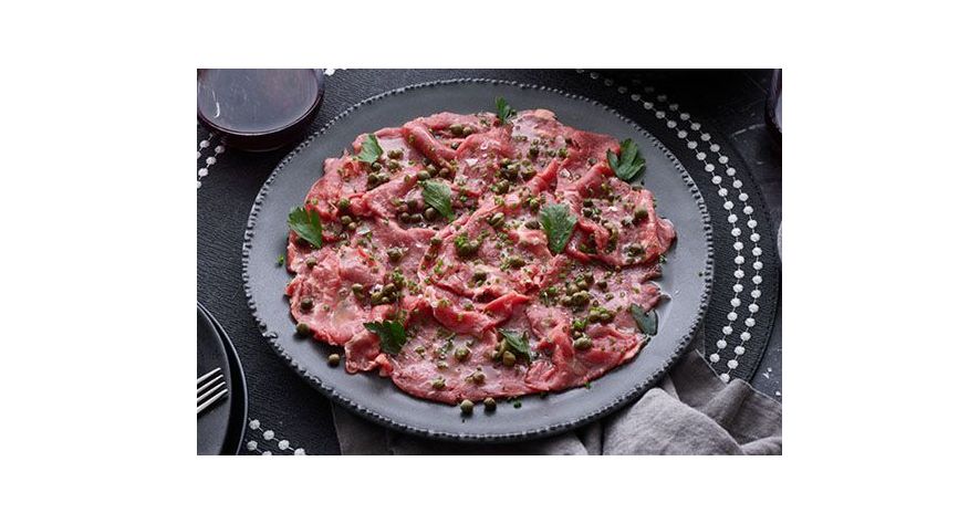 Recipes: Grass Fed Beef Tenderloin Carpaccio with Capers & Herbs