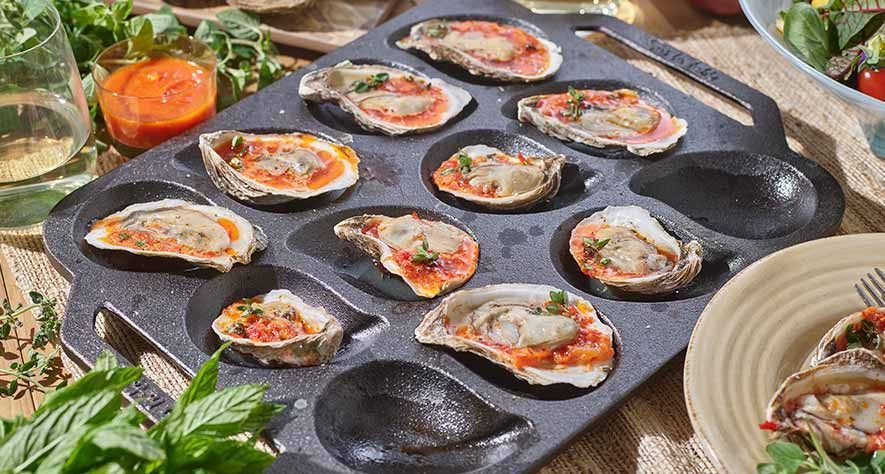 Recipes: Grilled Oysters with Spicy Tomato Butter