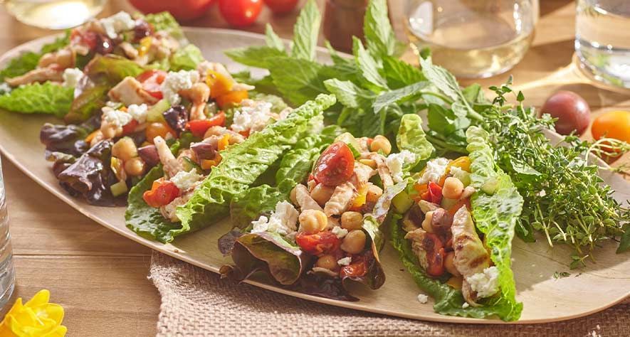 Recipes: Grilled Heirloom Chicken Lettuce Wraps 