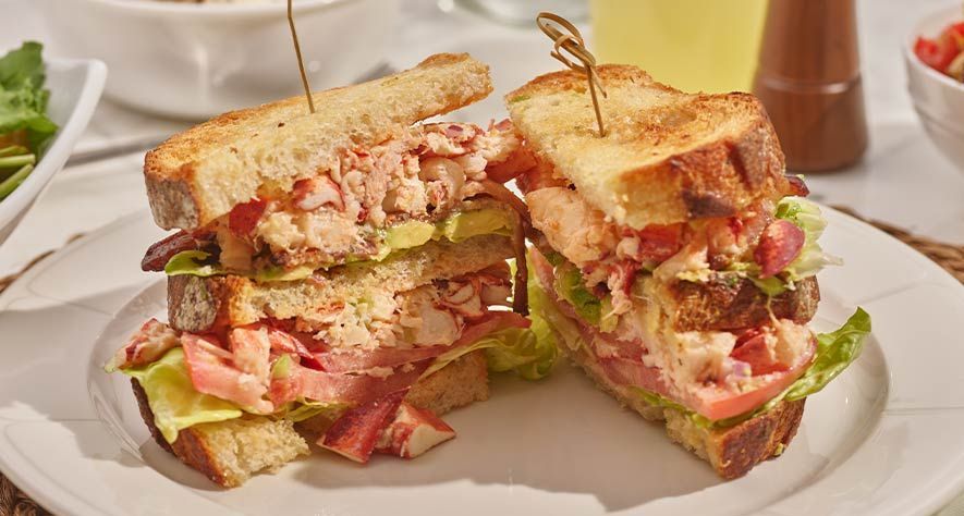 Recipes: Lobster Salad Club Sandwich