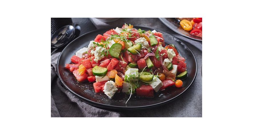 Recipes: Watermelon, Tomato and Cucumber Salad 