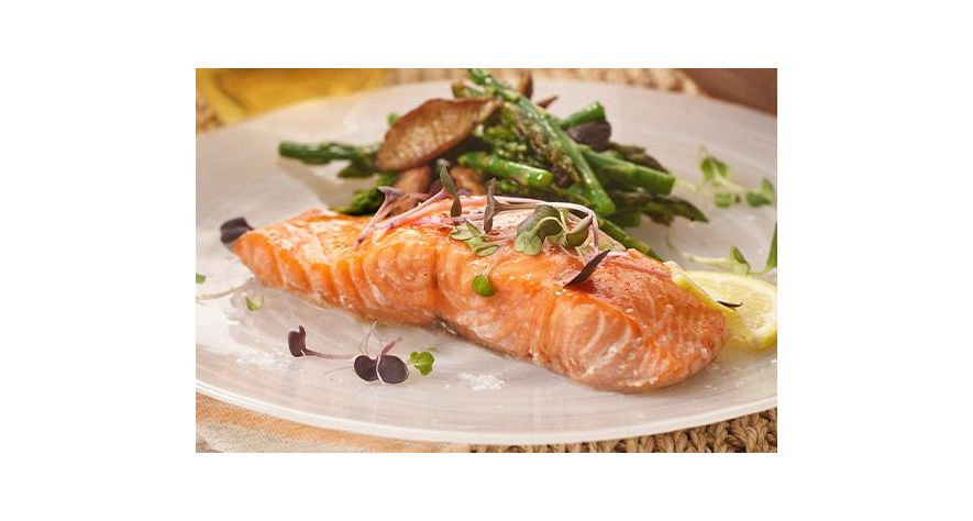 Recipes: Baked Salmon with Lemon, Shiitakes, and Asparagus