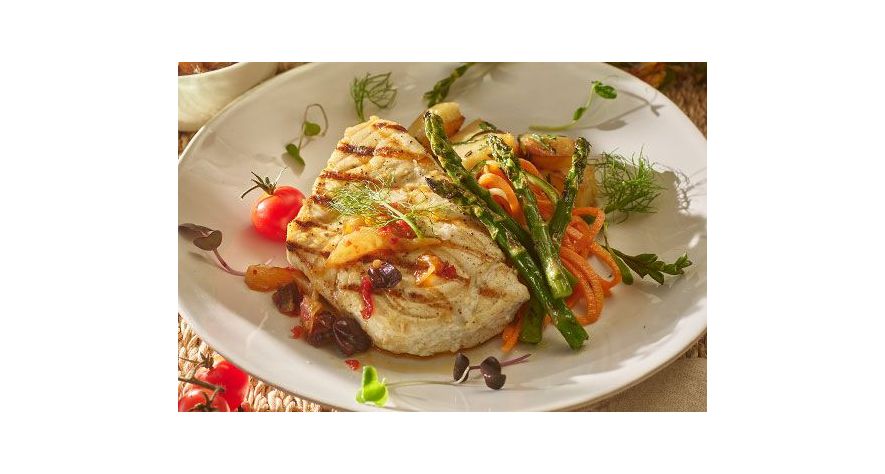 Recipes: Swordfish Steaks with Calabrian Chili, Olive, and Fennel Relish 