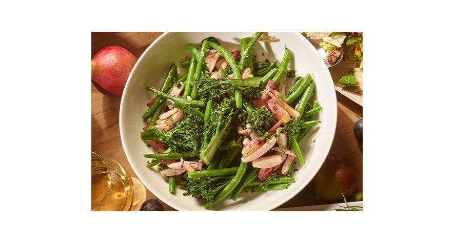 Recipes: Sautéed French Beans, Broccolini, and Radish