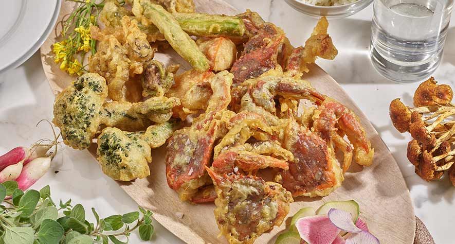Recipes: Tempura Soft-Shell Crabs and Spring Vegetables