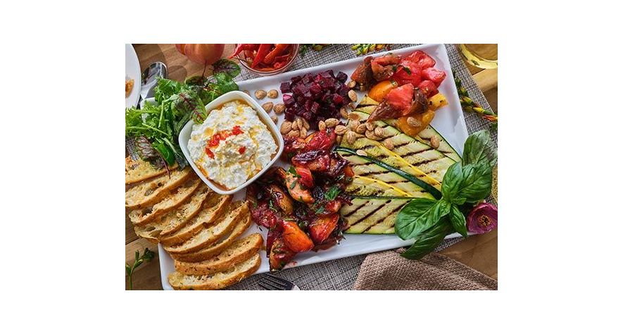 Recipes: Grilled Zucchini and Stone Fruit with Whipped Ricotta and Chili Oil