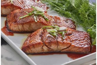 Pomegranate Glazed Salmon