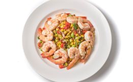 Chef-Prepared Shrimp Succotash