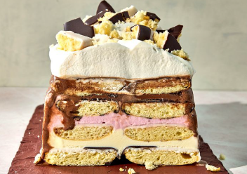 Black and White Cookie Icebox Cake