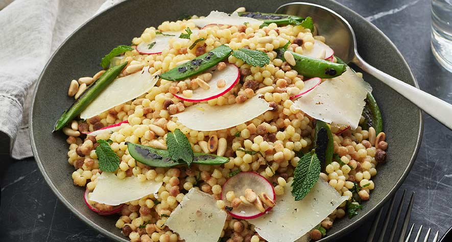 Fregola Sarda with Spring Vegetables