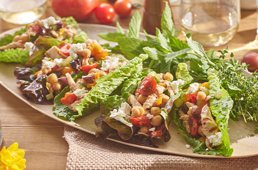 Grilled Heirloom Chicken Lettuce Wraps 