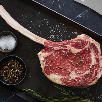 Large raw steak