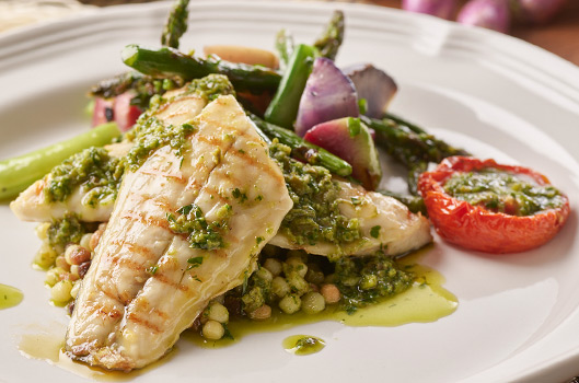 Grilled Tuscan Branzino with Salsa Verde 