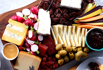 Fresh cheese plate
