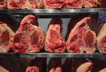 Raw steak
