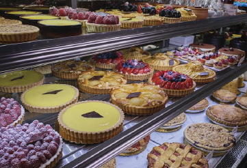 Fresh pastry with berries